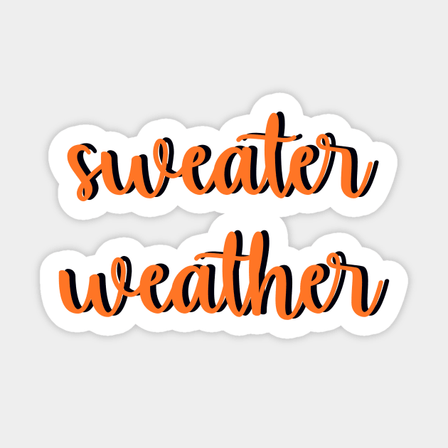 Sweater Weather Sticker by maddie55meadows